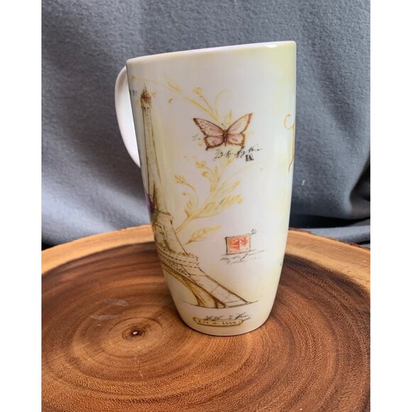 Paris Eiffel Tower 17 Oz. Floral Mug by Cypress Home - Picture 7 of 12